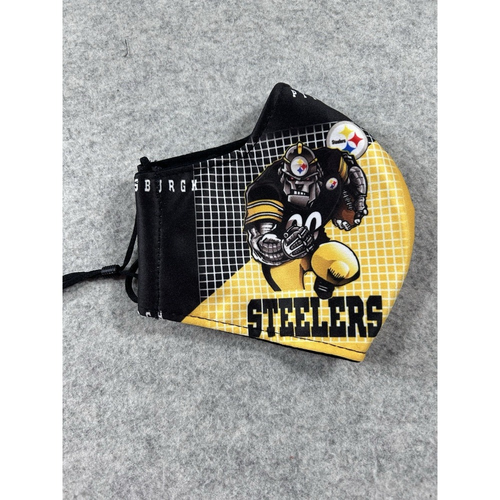 Pittsburgh Steelers Face Mask Reusable Adult Adjustable New